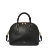 Fossil Women's Bri Leather Dome Satchel In Black
