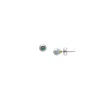 Fossil Women's Bright Baubles Blue Shell And Green Rhinestone Stud Earrings