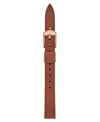 Fossil Women's Brown Leather Watch Band, 12mm In Brown