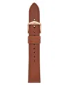 Fossil Women's Brown Leather Watch Band, 18mm In Brown