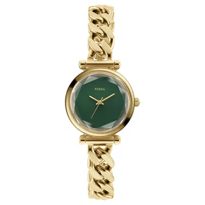 Fossil Women's Carlie Green Dial Watch