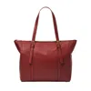FOSSIL WOMEN'S CARLIE LITEHIDE LEATHER TOTE