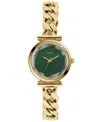 Fossil Carlie Three-hand Gold-tone Stainless Steel Watch, 28mm In Gold
