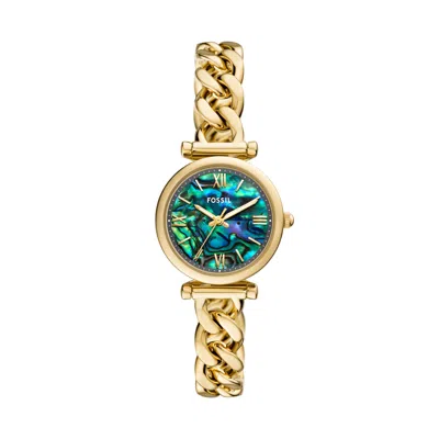 Fossil Women's Carlie Three-hand Stainless Steel Watch In Gold
