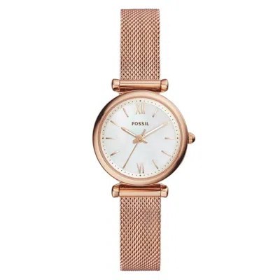 FOSSIL WOMEN'S CARLIE WHITE DIAL WATCH
