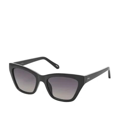 Fossil Women's Cat Eye Sunglasses In Black