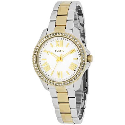 Fossil Women's Cecile White Dial Watch In Silver