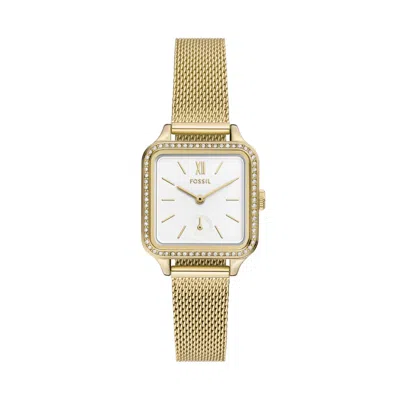 Fossil Women's Colleen Three-hand, Gold-tone Stainless Steel Watch