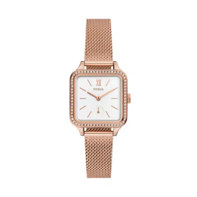 Fossil Women's Colleen Three-hand, Rose Gold-tone Stainless Steel Watch In Multi
