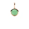 Fossil Women's Corra Oh So Charming Jade Birthstone Charm In Gold
