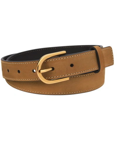 Fossil Women's D-link Belt In Camel