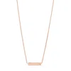 FOSSIL WOMEN'S DREW ROSE GOLD-TONE STAINLESS STEEL BAR CHAIN NECKLACE