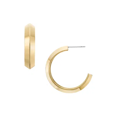 Fossil Women's Ear Party Gold-tone Stainless Steel Hoop Earrings