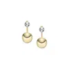 Fossil Women's Ear Party Two-tone Brass Jacket Earrings In Multi