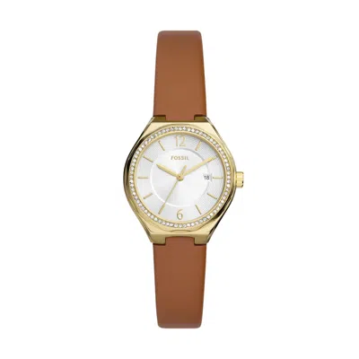 Fossil Women's Eevie Three-hand Date, Gold-tone Stainless Steel Watch