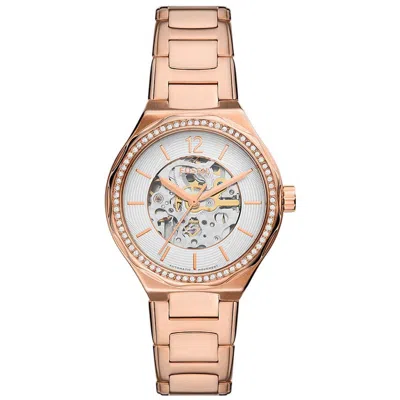 Fossil Women's Eevie White Dial Watch In Brown