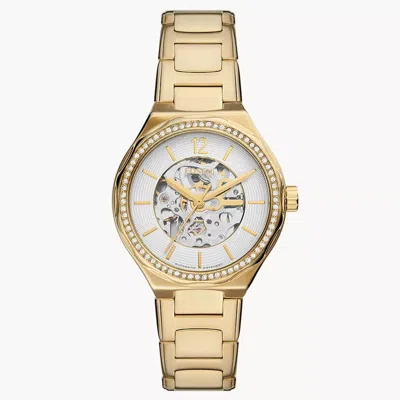 Fossil Women's Eevie White Dial Watch In Gold