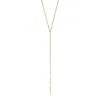Fossil Women's Ellis All Stacked Up Gold-tone Stainless Steel Y-neck Necklace In Gold