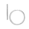 Fossil Women's Ellis Essentials Stainless Steel Hoop Earrings In Metallic