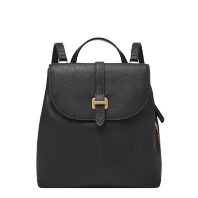 Fossil Women's Emery Leather Backpack In Black
