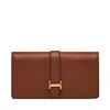 Fossil Women's Emery Leather Large Snap Bifold In Brown