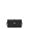 Fossil Women's Emery Leather Wallet Crossbody In Black