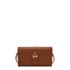 Fossil Women's Emery Leather Wallet Crossbody In Brown