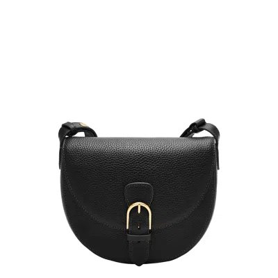 Fossil Women's Everleigh Leather Large Flap Crossbody In Black