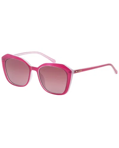 Fossil Women's Fashion 54mm Sunglasses In Metallic