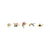 FOSSIL WOMEN'S GARDEN PARTY MULTICOLOR CRYSTALS EARRINGS SET