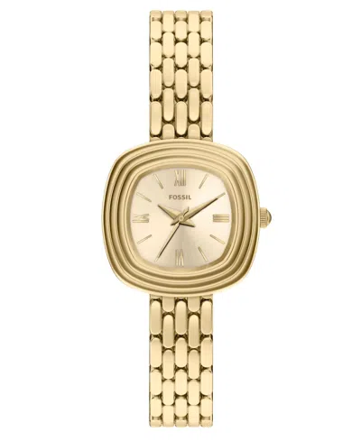 Fossil Women's Genevive Three-hand Gold-tone Stainless Steel Watch 30mm