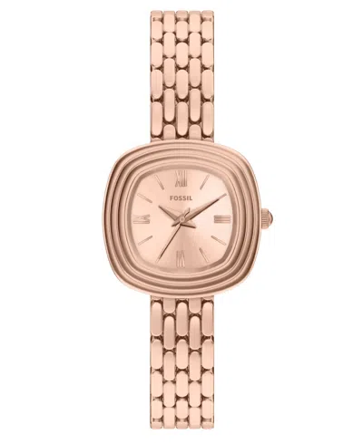 Fossil Women's Genevive Three-hand Rose Gold-tone Stainless Steel Watch 30mm