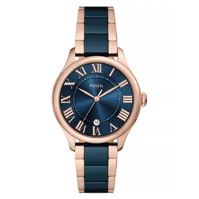 Fossil Women's Gilmore Blue Dial Watch