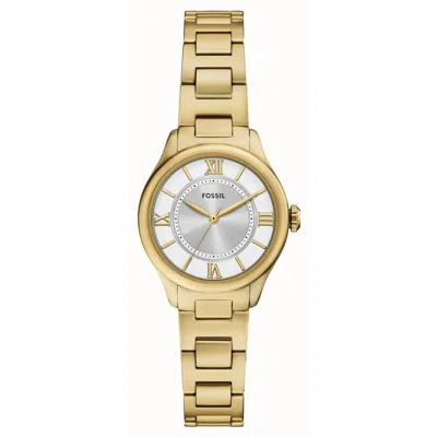 Fossil Women's Gilmore Silver Dial Watch In Gold