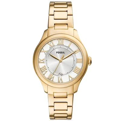 Fossil Women's Gilmore Silver Dial Watch In Gold