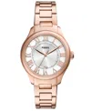 Fossil Women's Gilmore Three-hand Date Two-tone Stainless-steel Watch, 38mm In Rose Gold-tone