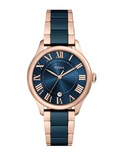 Fossil Women's Gilmore Blue Dial Watch