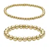 Fossil Women's Gold-tone Brass Beaded Bracelet Gift Set In Gold