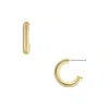 Fossil Women's Gold-tone Brass Hoop Earrings In Gold