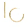 Fossil Women's Gold-tone Brass Hoop Earrings In Gold