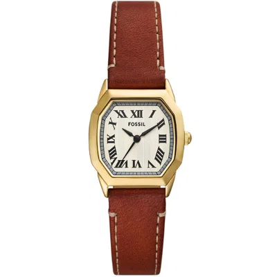 Fossil Women's Harlow Beige Dial Watch In Brown