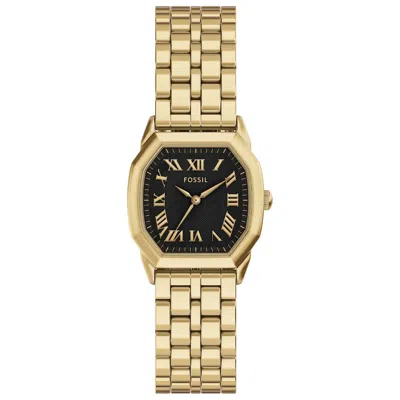 Fossil Women's Harlow Black Dial Watch In Gold