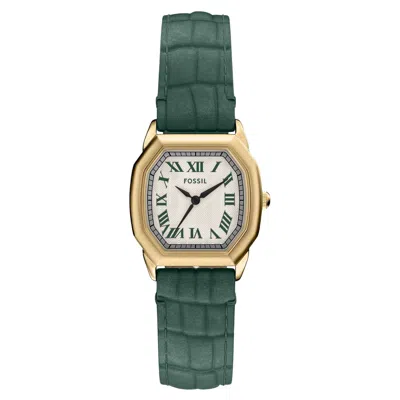Fossil Women's Harlow Cream Dial Watch In Green
