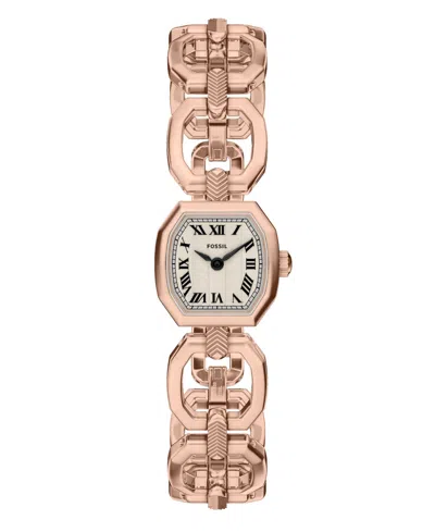 Fossil Women's Harlow Mini Two-hand Rose Gold-tone Stainless Steel Watch, 20mm