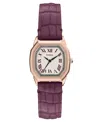Fossil Women's Harlow Three-hand Burgundy Croco Leather Watch, 27mm In Purple