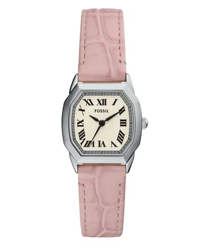 Fossil Women's Harlow Three-hand Light Pink Leather Watch, 27mm