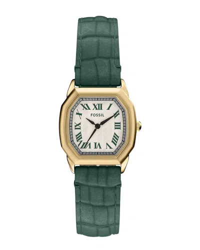 Fossil Women's Harlow Cream Dial Watch In Green
