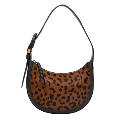 Fossil Women's Harwell Printed Haircalf Leather Crescent