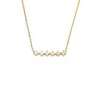 Fossil Women's Hazel Classic Glitz Gold-tone Brass Station Necklace In Silver