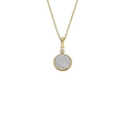 Fossil Women's Hazel Glitz Paper Gold-tone Stainless Steel Pendant Necklace